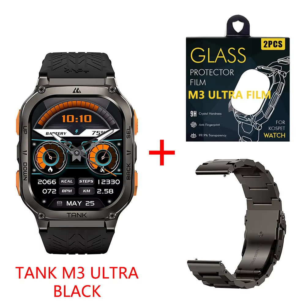 Original  TANK M3 Ultra GPS Smartwatches Men Waterproof Electronic Smart Watch AOD 480Mah Digital AMOLED Bluetooth Watches